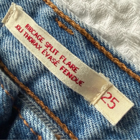 LEVI’S Ribcage Split Flare High Rise Jeans - Picture 8 of 12